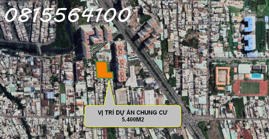 Chuyển nhượng dự án chung cư cao tầng 5.400m2 Đại lộ Võ Văn Kiệt Quận 8