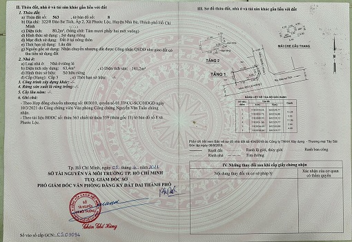Chính chủ cần bán nhà 2 mặt tiền ( 80.2m ) tại 322/8 Đào Sư Tích, xã Phước Lộc, huyện Nhà Bè