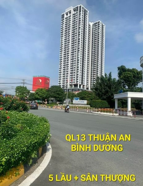 NHÀ Cho Thuê - Toà Nhà Khủng 333m2 5 lầu QL13 Thuận An Bình Dương