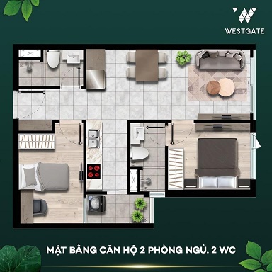 Cần cho thuê chung cư West Gate – Tân Túc, Bình Chánh, Hồ Chí Minh. Nhà mới 100%, nhận nhà vào ở liền -  BAO PHÍ QUẢN LÝ ĐẾN THÁNG 11/2024