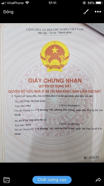 Chính chủ cần bán căn nhà cấp 4 có 2 mặt tiền Bình Hưng Hoà A, Bình Tân