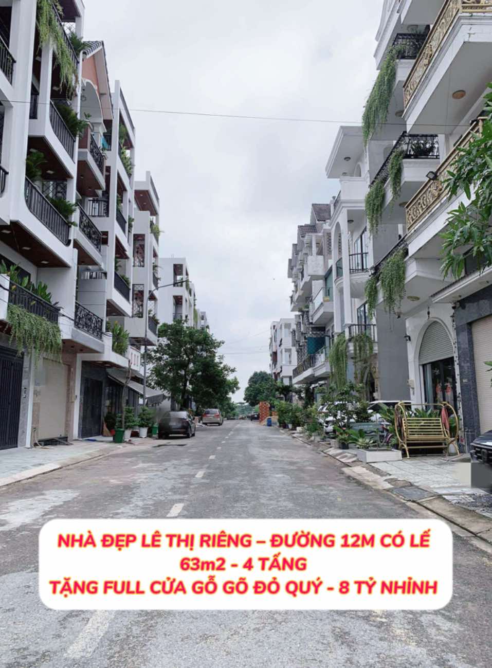 Nhà đẹp Lê Thị Riêng Q12 - đường 12m - 63m2-4tang -tặng full cửa gỗ đỏ quý - 8 tỷ nhỉnh 0932030061